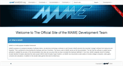 Desktop Screenshot of mamedev.org